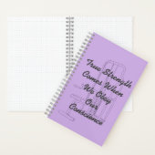 Lila Bullet Journal mit True Strength Light Notizblock (Innen)
