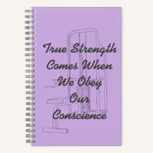 Lila Bullet Journal mit True Strength Light Notizblock