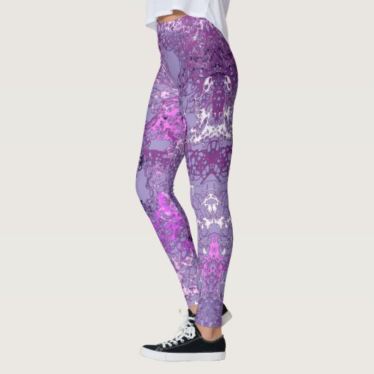 Lila Bündel Leggings (Links)
