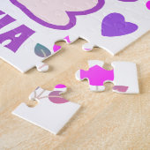 Lila Bunny Personalisiert Kids Puzzle (Seite)