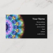 Lila Buntglas-Fenster Visitenkarte (Rückseite)