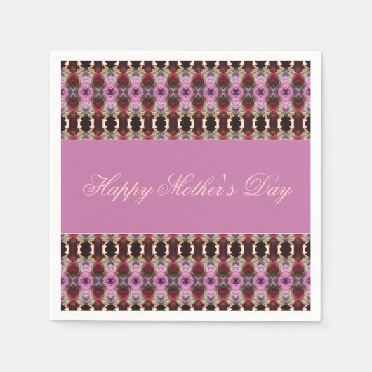 Lila Burgund und Rosa Serviette (Vorderseite)