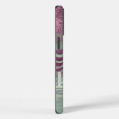 Lila Burgundy Aqua Mint Zebra Case-Mate iPhone Hülle (Rückseite / Rechts)