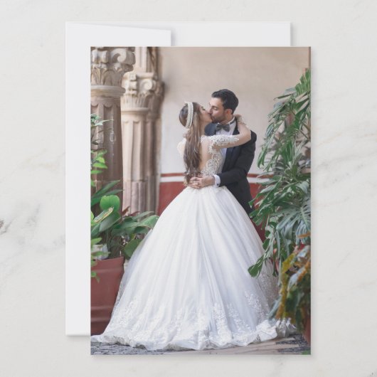 Lila Burgundy Schwarze Hochzeit nach dem Party Einladung (Rückseite)