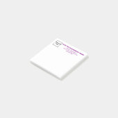 Lila Business Schriftart White Square Hinweis Post-it Klebezettel (angewinkelt)