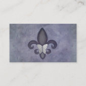 Lila Butterfleur | Schmetterling in der Lilie Visitenkarte (Vorderseite)