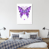 Lila Butterfly 31-Notebook Leinwanddruck (Insitu (Schlafzimmer))