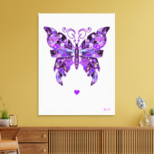 Lila Butterfly 31-Notebook Leinwanddruck (Insitu (Wohnzimmer))