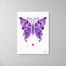 Lila Butterfly 31-Notebook Leinwanddruck