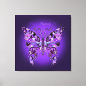 Lila Butterfly 31-Notebook Leinwanddruck (Vorderseite)