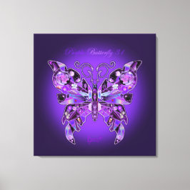 Lila Butterfly 31-Notebook Leinwanddruck