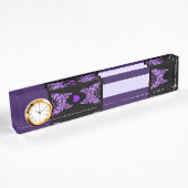 Lila Butterfly 31-Notebook Namensplakette