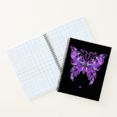 Lila Butterfly 31-Notebook Notizblock (Innenseite)