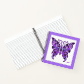 Lila Butterfly 31-Notebook Notizblock (Innenseite)