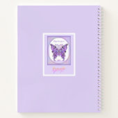 Lila Butterfly 31-Notebook Notizblock (Rückseite)