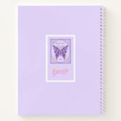 Lila Butterfly 31-Notebook Notizblock (Rückseite)