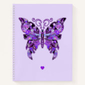 Lila Butterfly 31-Notebook Notizblock (Vorderseite)