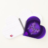 Lila Butterfly 31-Notebook Notizblock (Innenseite)