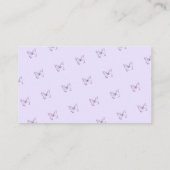 Lila Butterfly and Flower Garden Books for Baby Begleitkarte (Rückseite)