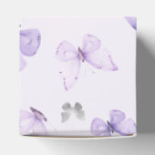 Lila Butterfly Baby Duschbox Geschenkschachtel (Oben)