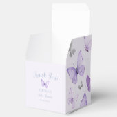 Lila Butterfly Baby Duschbox Geschenkschachtel (Geöffnet)