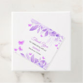 Lila Butterfly Baby Dusche Danke Geschenkanhänger (Beispiel)