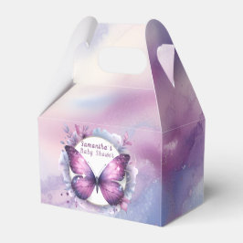 Lila Butterfly-Baby-Dusche Geschenkschachtel