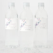 Lila Butterfly Baby Dusche Wasser Flasche Etikett (Flaschen)