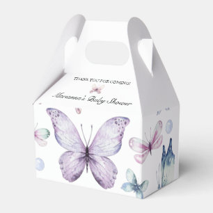 Lila Butterfly Baby Shower Baby Girl Gevor Box Geschenkschachtel