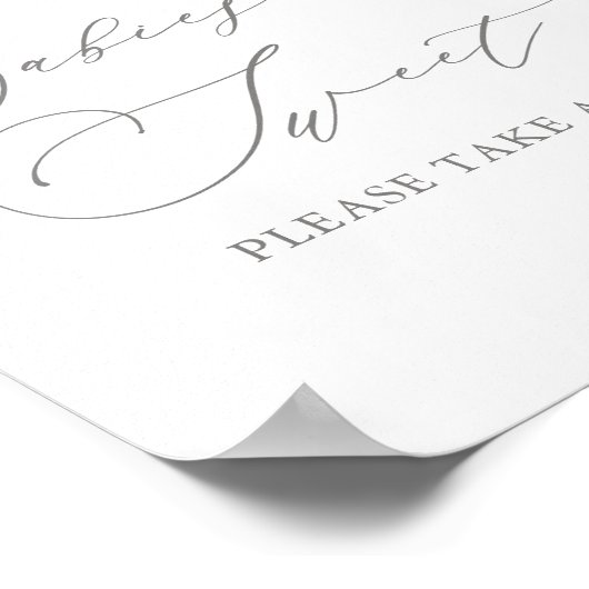 Lila Butterfly Babydusche sind süß Poster (Ecke)