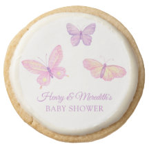 Lila Butterfly Custom Baby Dusche
