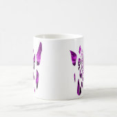Lila Butterfly-Flügel Verwandlungstasse (Mittel)