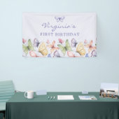 Lila Butterfly Geburtstag Banner (Messeveranstaltung)