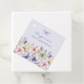 Lila Butterfly Geburtstag Geschenkanhänger (Beispiel)