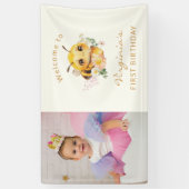 Lila Butterfly Geburtstagsbanner Banner (Vertikal)
