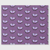 Lila Butterfly-Geschenkwrap Geschenkpapier (Flach)