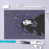 Lila Butterfly-Göttin Seidenpapier (Handwerk)
