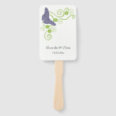 Lila Butterfly-Handfliege Fächer (Vorderseite)