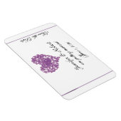 Lila Butterfly-Heart-Hochzeit Sichern Sie das Datu Magnet (Rechte Seite)