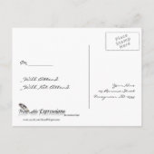 Lila Butterfly-Herz-Hochzeit RSVP Einladungspostkarte (Rückseite)