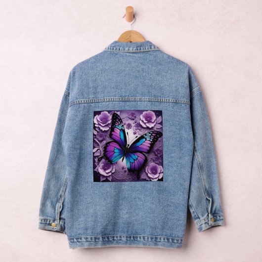 Lila Butterfly Jeansjacke (Hangar)