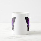 Lila Butterfly-Kaffee Kaffeetasse (Mittel)