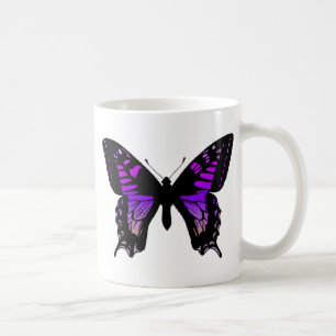 Lila Butterfly-Kaffee Kaffeetasse