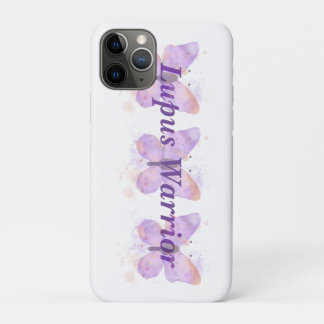 Lila Butterfly Lupus Warrior Case-Mate iPhone Hülle