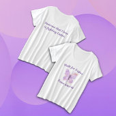 Lila Butterfly Lupus Warrior Große Größe T-Shirt