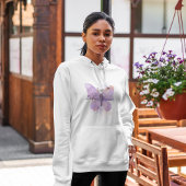 Lila Butterfly Lupus Warrior Hoodie