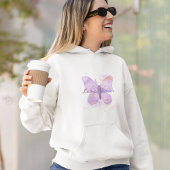 Lila Butterfly Lupus Warrior Hoodie