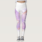 Lila Butterfly Lupus Warrior Leggings (Vorderseite)