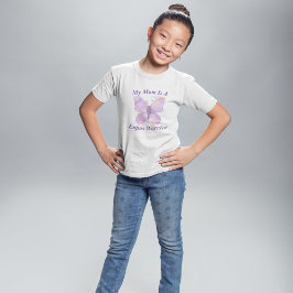 Lila Butterfly Lupus Warrior Mama T-Shirt
