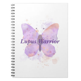 Lila Butterfly Lupus Warrior Notizblock